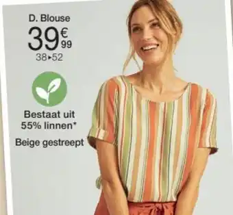 Damart Blouse in Linnenmix aanbieding