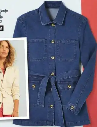 Safari-Jasje in Jeans Denim 37490