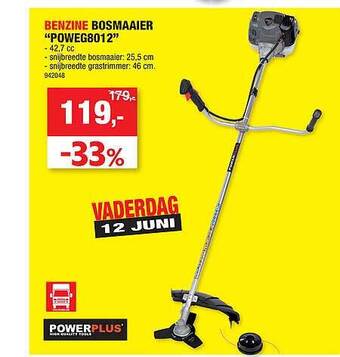Hubo Benzine Bosmaaier aanbieding