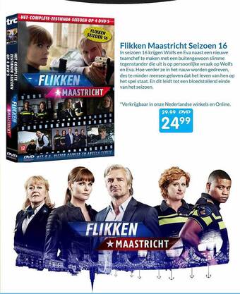 Boekenvoordeel Flikken Maastricht Seizoen 16 aanbieding