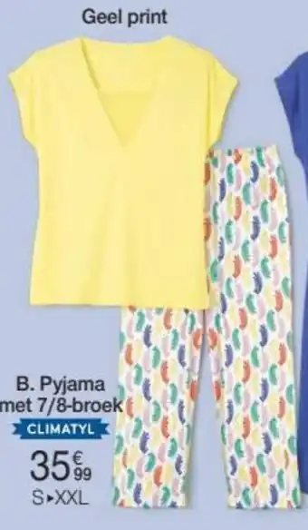Damart Climatyl Pyjama met 7/8 Broek aanbieding