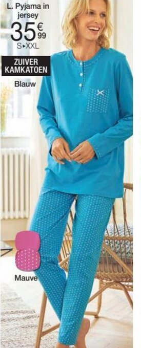Damart Pyjama in Jersey aanbieding