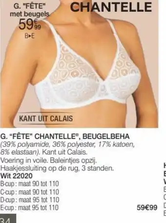 "Fete" Chantelle, Beugelbeha