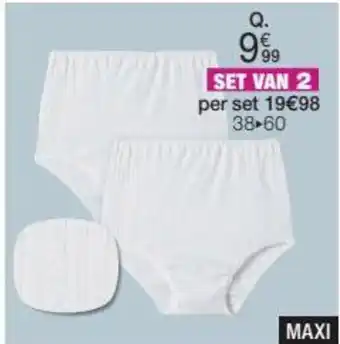 Damart Slips in Ribtricot, Zuiver Kamkatoen aanbieding