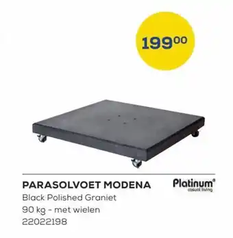 Supra Bazar Platinum Parasolvoet Modena aanbieding