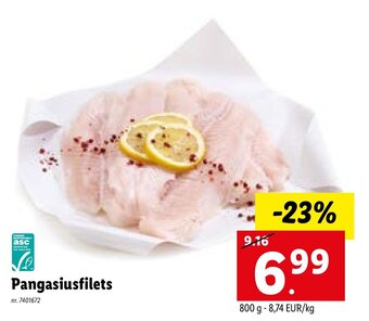 Lidl Pangasiusfilets aanbieding
