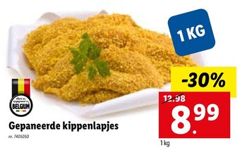 Lidl Gepaneerde kippenlapjes aanbieding