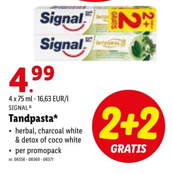 Lidl Tandpasta aanbieding
