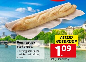 Lidl Vers rustiek stokbrood aanbieding