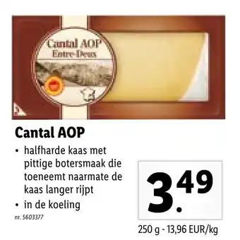 Lidl Cantal AOP aanbieding