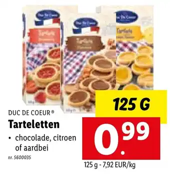 Lidl Duc De Coeur Tarteletten aanbieding
