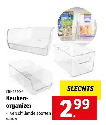 Lidl Ernesto Keuken organizer aanbieding