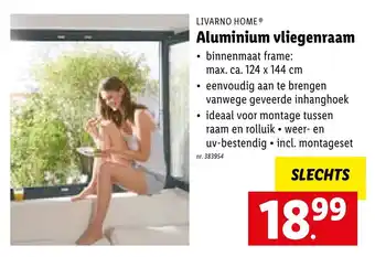 Lidl Livarno Home Aluminium vliegenraam aanbieding