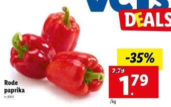 Lidl Rode paprika aanbieding