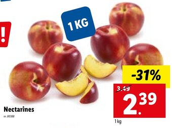 Lidl Nectarines aanbieding
