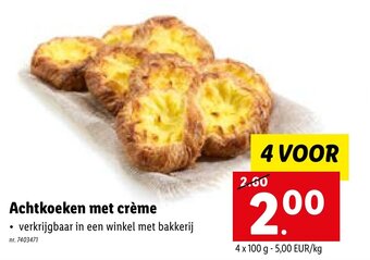 Lidl Achtkoeken met creme aanbieding