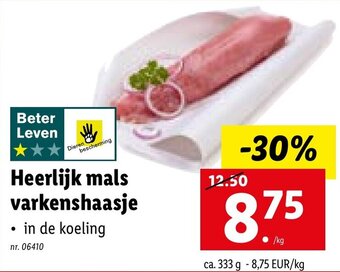 Lidl Heerlijk mals varkenshaasje aanbieding