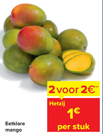 Carrefour Eetklare mango aanbieding