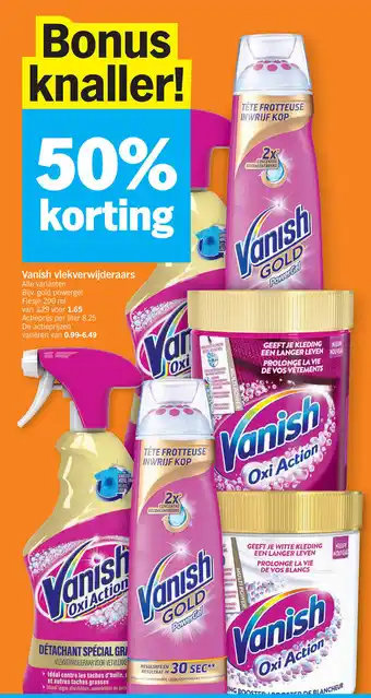 Albert Heijn Vanish vlekverwijderaars 200 ml aanbieding