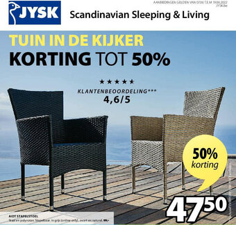 Jysk Aidt Stapelstoel aanbieding
