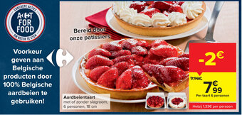 Carrefour Aardbeientaart aanbieding