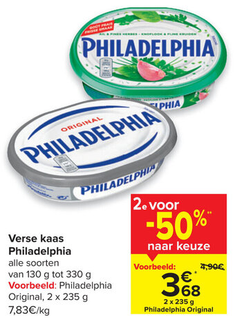 Verse kaas Philadelphia