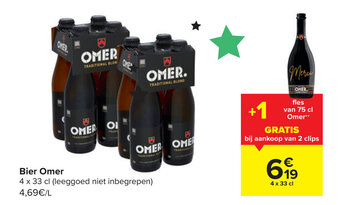 Carrefour Bier Omer aanbieding