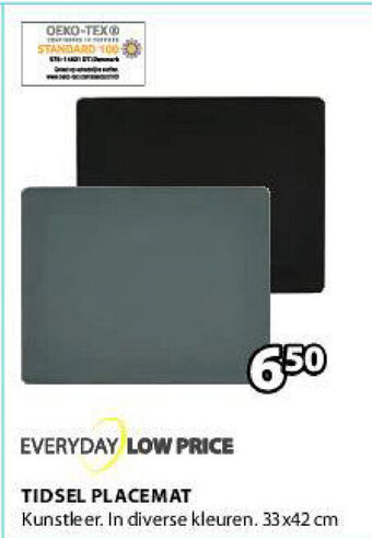 Jysk Tidsel Placemat 33x42 cm aanbieding