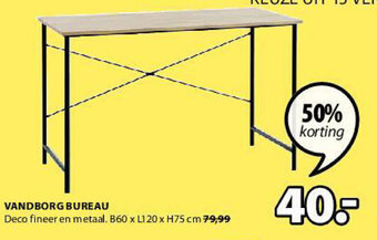 Vandborg Bureau B60 x L120 x H75 cm