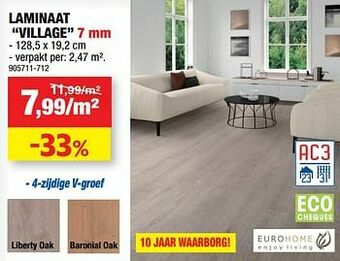 Hubo Laminaat village aanbieding
