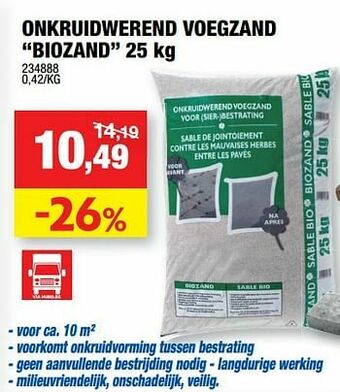Onkruidwerend voegzand biozand