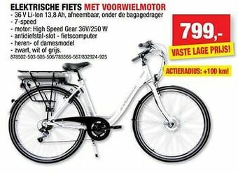 Hubo Elektrische fiets met voorwielmotor aanbieding