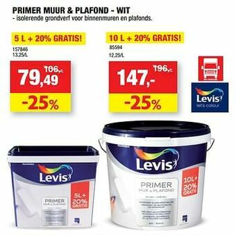 Hubo Primer muur + plafond - wit aanbieding