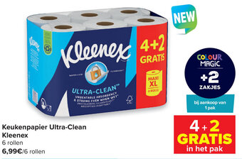 Carrefour Keukenpapier Ultra-Clean Kleenex aanbieding