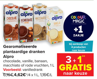 Carrefour Gearomatiseerde plantaardige dranken Alpro aanbieding