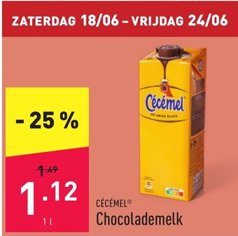 ALDI Chocolademelk 1L aanbieding