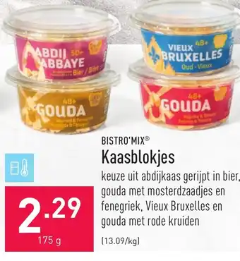 ALDI Kaasblokjes 175g aanbieding