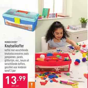 ALDI Mundo diver knutselkoffer aanbieding