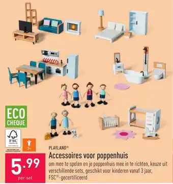 ALDI Playland accessoires voor poppenhuis aanbieding