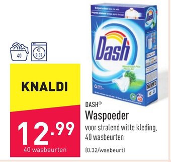 ALDI Dash waspoeder aanbieding