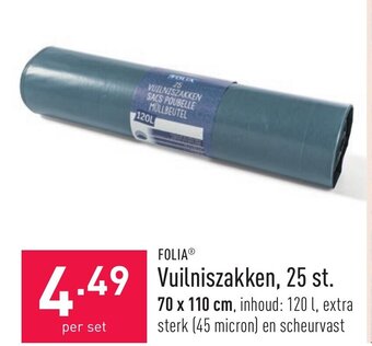 ALDI Folia vuilniszakken, 25 st. aanbieding