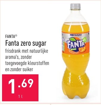 ALDI Fanta zero sugar 1L aanbieding