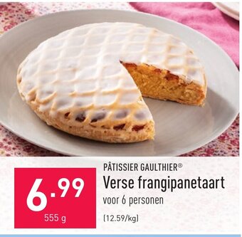 ALDI Verse frangipanetaart 555g aanbieding