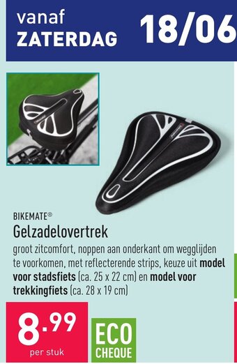 ALDI Bikemate gelzadelovertrek aanbieding