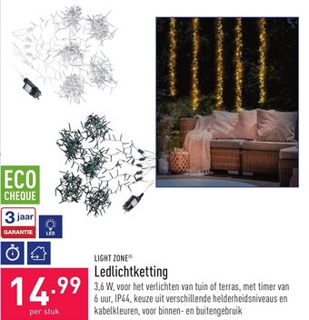 ALDI Light zone ledlichtketting aanbieding