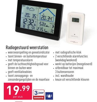 ALDI Radiogestuurd weerstation aanbieding