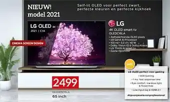 Selexion Lg 4k oled smart tv oledc16la oled65c16la 65 inch aanbieding