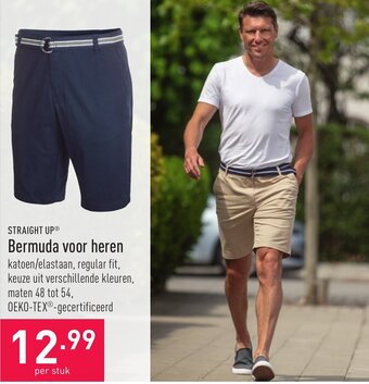ALDI Straight up bermuda voor heren aanbieding