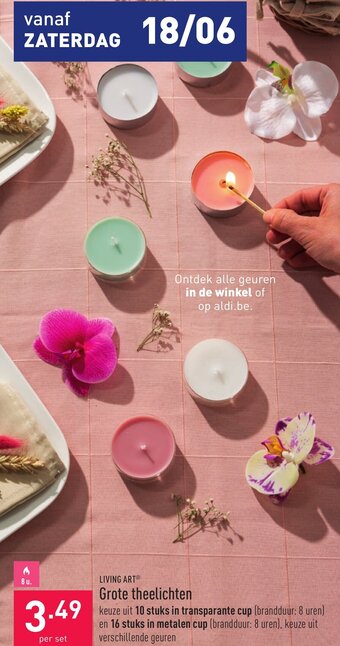 ALDI Grote theelichten aanbieding