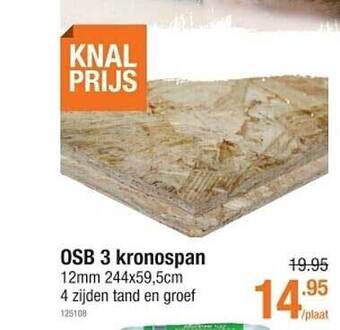 Cevo Osb 3 Kronospan aanbieding